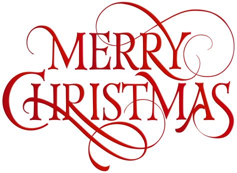 Red Merry Christmas PNG Clipart Clip Art Library