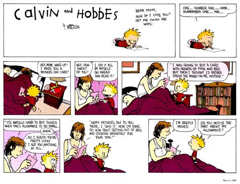 Calvin Writes A Poem For Mothers Day Mothers Day Poems Mother Poems