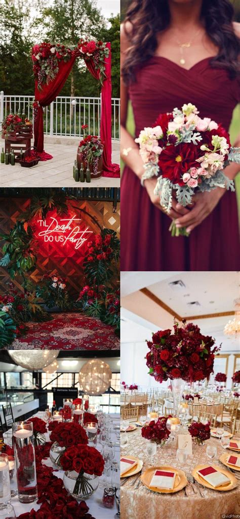 How To Choose The Best Wedding Color Schemes Best Wedding Colors Red