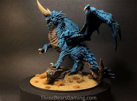 Ancient Blue Dragon High Quality Custom Painted Dandd Mini Paint On Demand