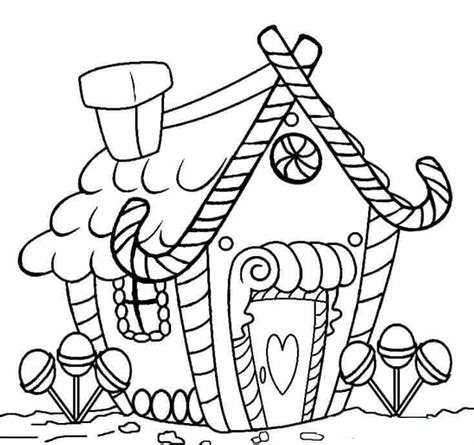30 Free Gingerbread House Coloring Pages Printable