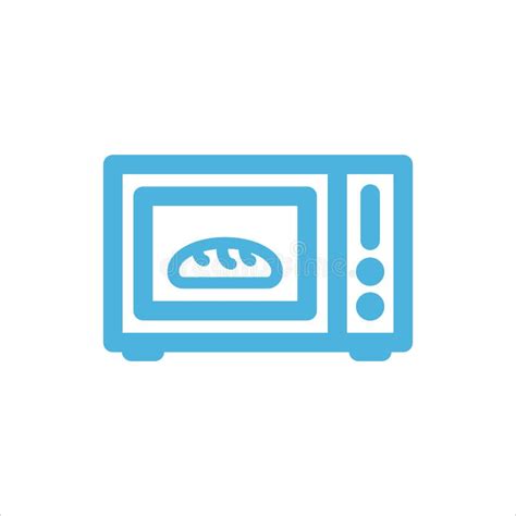 Logo Microwave Oven Multi Color Style Icon Simple Glyph Flat Vector