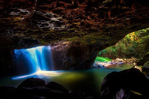 Queensland Australia Underground World Waterfall Beautiful Locations