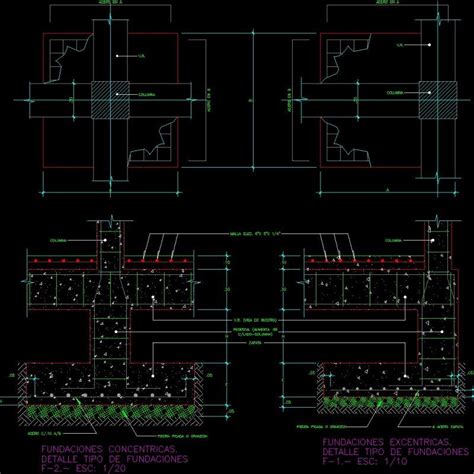 Extreme Foundations Dwg Detail For Autocad • Designs Cad