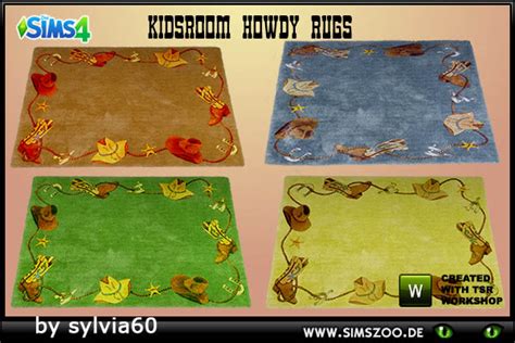 Blackys Sims 4 Zoo Howdy Rugs By Sylvia60 • Sims 4 Downloads