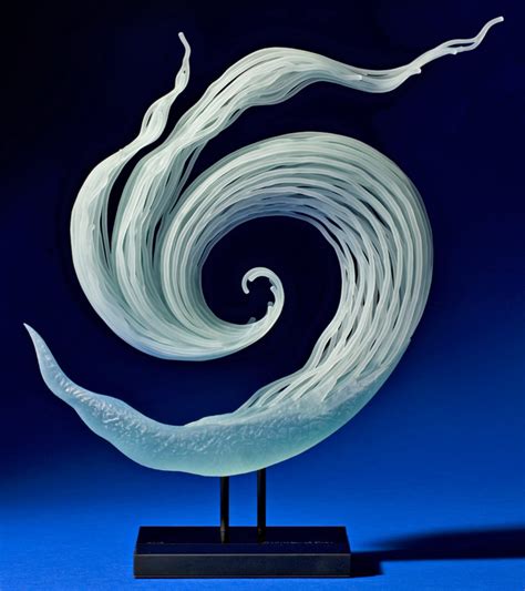 Innumerable Layers Of Glass Evoke Movement In Nature In K William Lequier S Sculptures