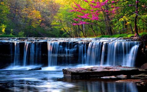 Spring Waterfall Wallpapers Top Free Spring Waterfall Backgrounds