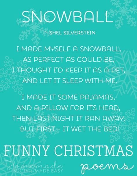 Collection Of Funny Christmas Poems And Song Lyrics More Xmas Poems