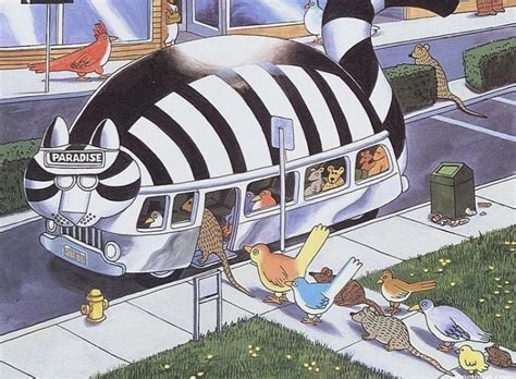 Charlee Lachatte An Early Cat Bus By Bernard Hap Kliban Usa