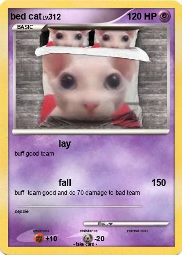 Pokémon Bed Cat Lay My Pokemon Card