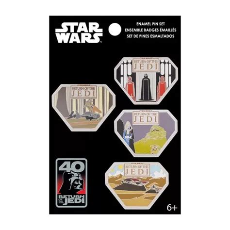Star Wars 40 Aniversario El Retorno De Jedi Set De Pines 4 Envío Gratis