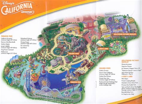 Theme Park Brochures Disneys California Adventure Theme Park Brochures