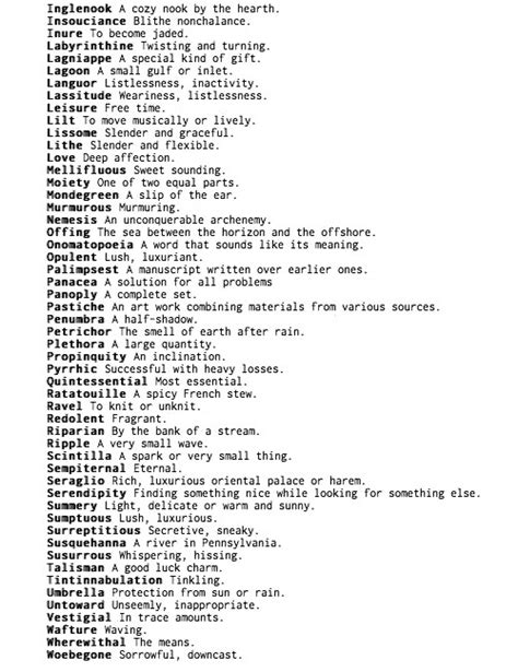 The 100 Most Beautiful Words In English Tumblr Pics