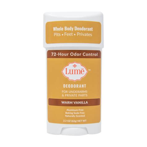 Lume Natural Deodorant Underarms And Private Parts Aluminum Free