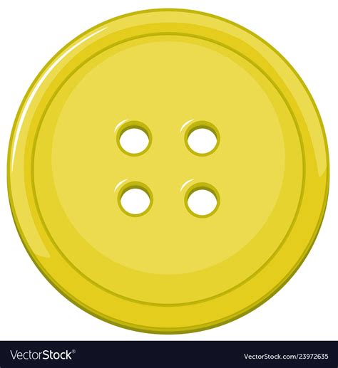Large Yellow Isolated Button Royalty Free Vector Image