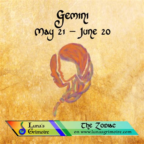 Gemini May 21 June 20 Lunas Grimoire