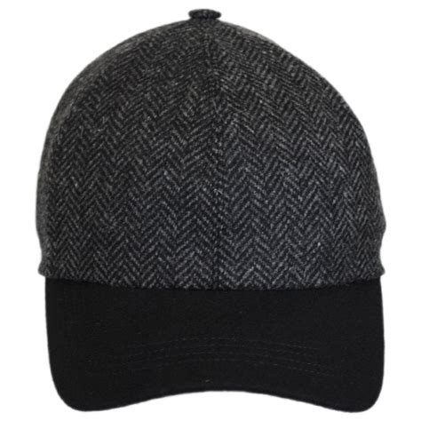 Wigens Caps Herringbone Wool Earflap Baseball Cap All Baseball Caps