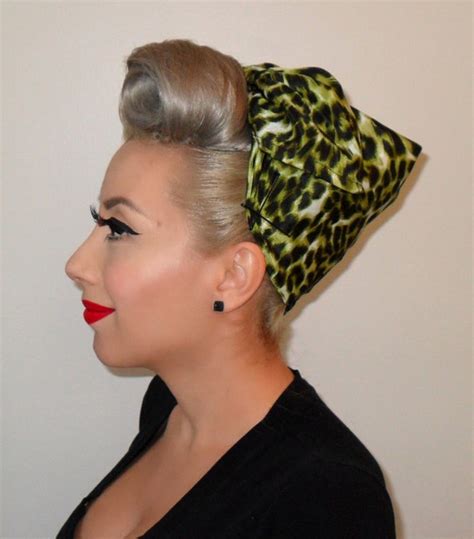 1950s Inspired Head Scarf Pinup Rockabilly