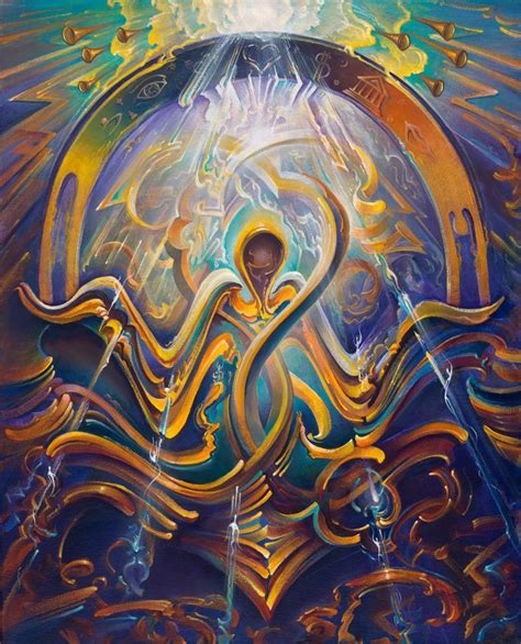 Michael Divine Judgement Visionary Art Psychedelic Art Art
