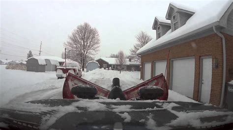 Snow Plowing My Driveway Youtube
