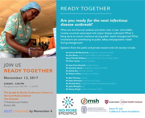 Ready Together One Day Symposium Harvard Global Health Institute