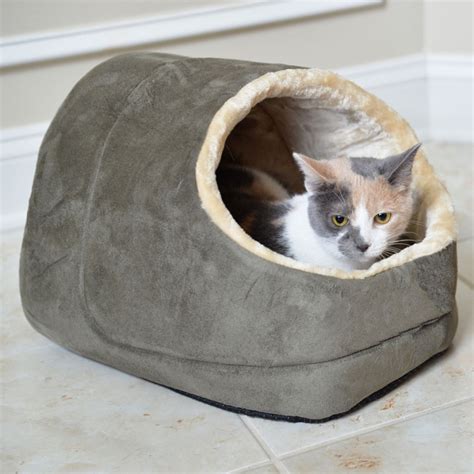 Indoor Suede Kitty Cat Bed Hut