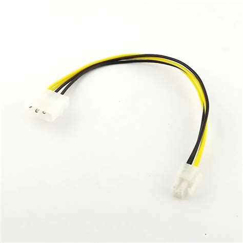 1pcs ide 4 pin molex p3 to p4 12v atx power motherboard pc power adapter lead cable