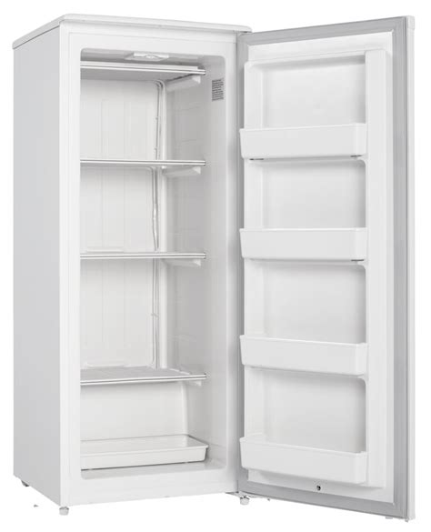 danby designer 8 5 cu ft upright freezer in white dufm085a4wdd danby usa