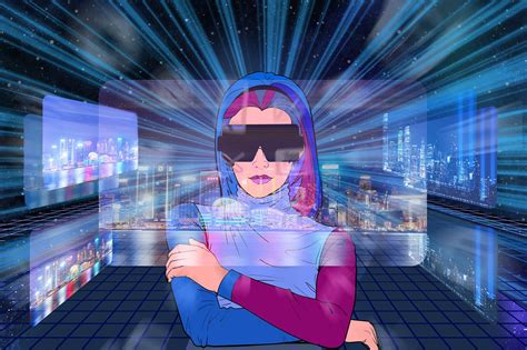Download Metaverse Virtual Reality Woman Royalty Free Stock Illustration Image Pixabay