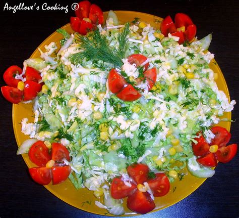 Angellove's Cooking: Пъстра салата със сирене Бри / Mixed Salad with Brie