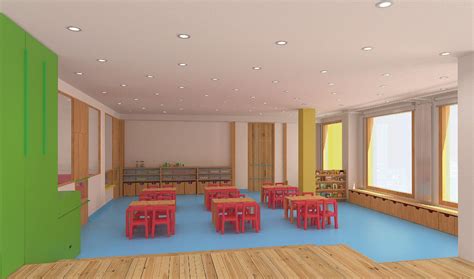 Interior Design For Kindergarten On Behance Classroom Furniture Kids