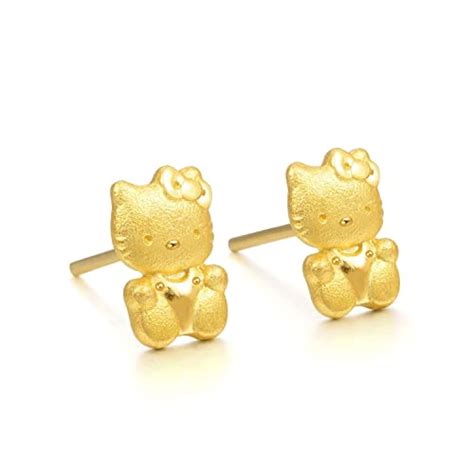 Hello Kitty Gold Earrings Best Of The Best