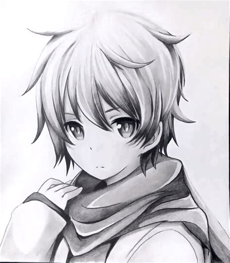 Face Anime Boy Drawing Sketch My Works Anime Manga Drawing