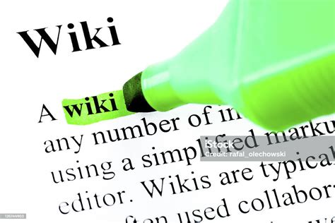 Definition Of Word Wiki Stock Photo Download Image Now Concepts