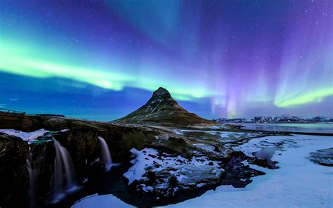 Fonds Decran 3840x2400 Islande Montagnes Chute Deau Ciel Kirkjufell