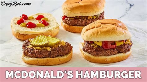 How To Make Mcdonalds Hamburger Youtube
