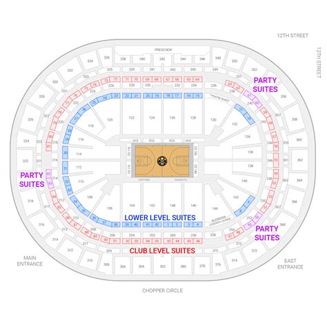 Denver Nuggets Suite Rentals Ball Arena