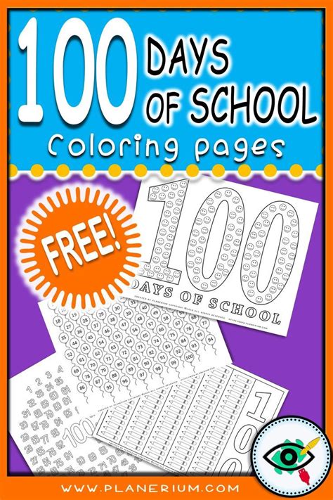 I gathered together 8 of my most favorite of course, using my favorite brightly colored astrobrights papers made finding those labels even easier love your ideas for 100th day. 100 Days of School FREE Coloring Pages | 100 days of ...