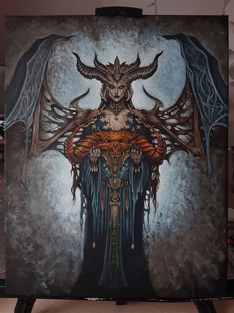 Finally Finished My Painting Of Lilith After 2 Months Rdiablo