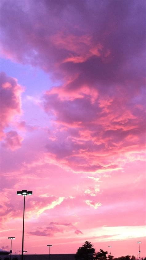 Lockscreens 💕 Sky Aesthetic Pink Clouds Wallpaper Scenery Wallpaper