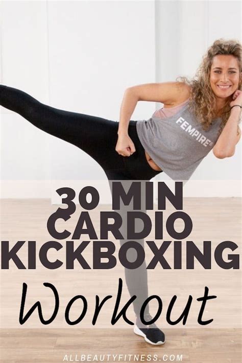 Impressive Cardio Kickboxing Workout In Just 30 Min Kickboxing