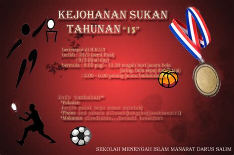 Savesave poster hari sukan negara prasekolah for later. Sekolah Menengah Islam Manarat Darus Salim: February 2013