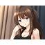 Desktop Wallpaper Brunette Anime Girl Model Hot Hd Image Picture 
