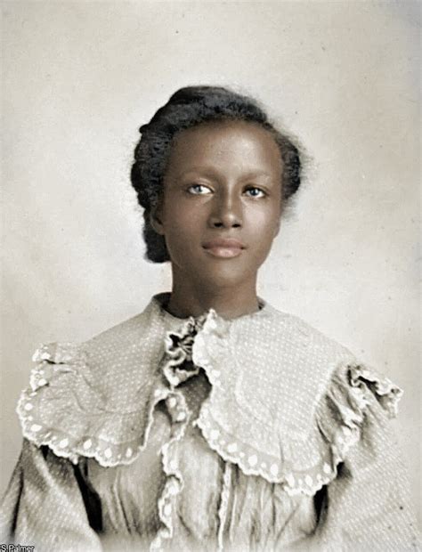 African American Girl Colorized 1890s 1900s By Ziegfeldfollies