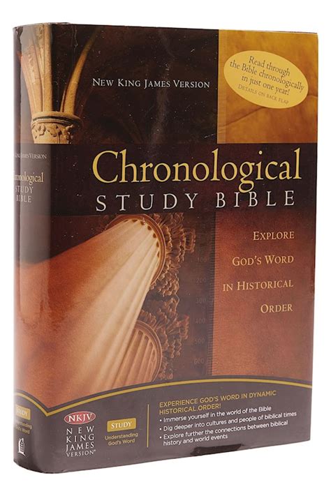 Nkjv Chronological Study Bible Hardcover Holy Bible New King James