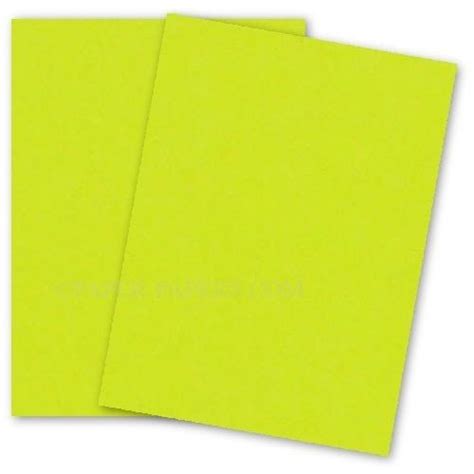 Astrobrights 11x17 Card Stock Paper Lift Off Lemon 65lb Cover 1000 Pk