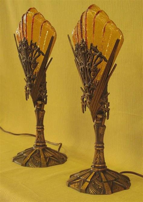 Bronze Dragonfly Mantle Lamps Circa 1932 At 1stdibs