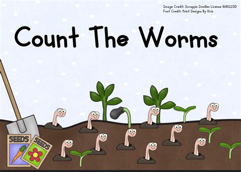 Count The Worms 1-10 | Free Printable Worksheets For Kids