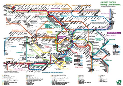 Tokyo Train Map