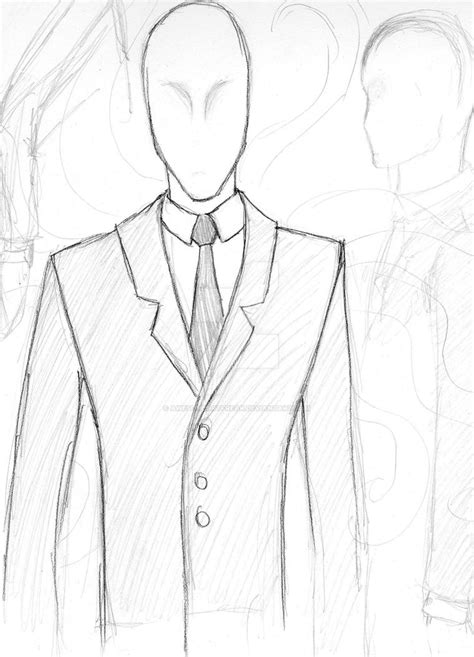 Slender Man Sketch By Awesomeartfreak On Deviantart